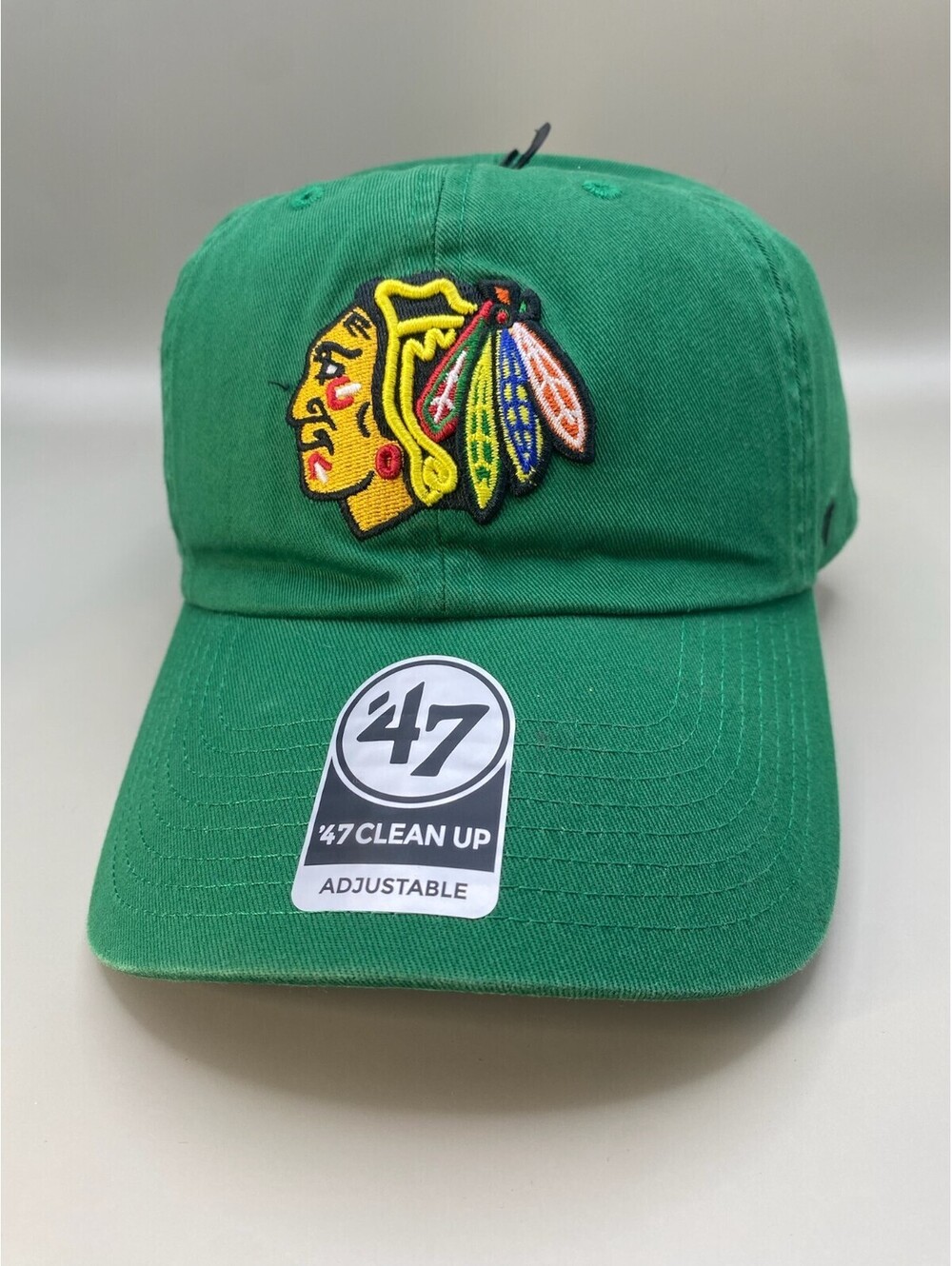 Brand New Chicago BlackHawks  ‘47 Brand - Kelly Green Clean Up Hat